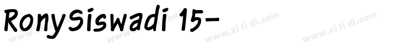 RonySiswadi 15字体转换